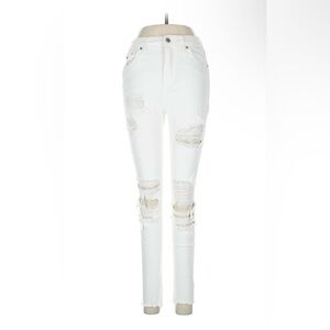 White Distressed Women Jeans